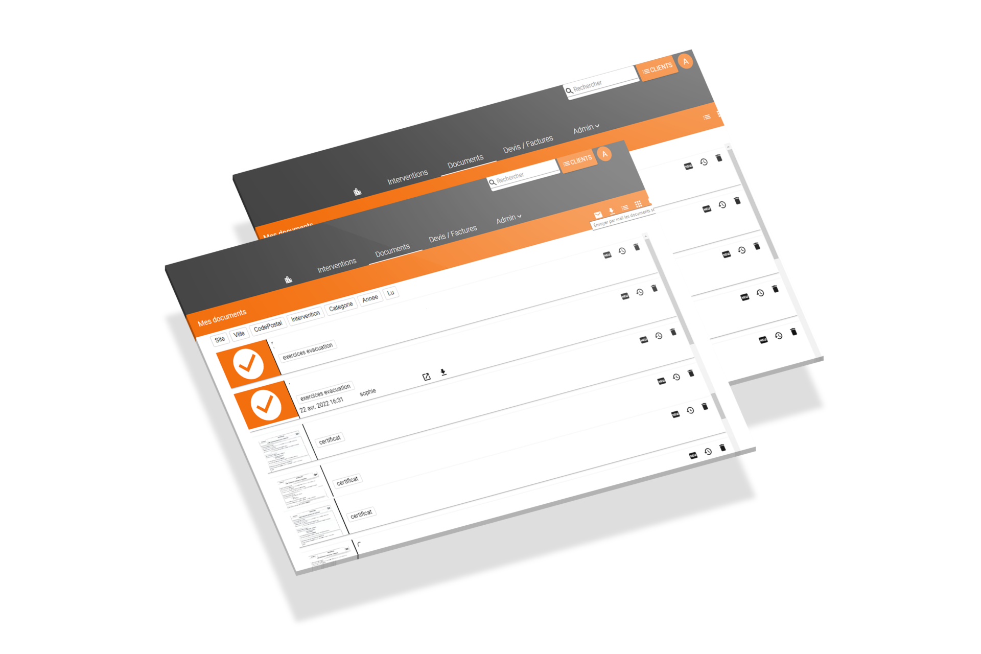 Mock-up gestion document Mock-up gestion document